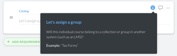 catalog name element